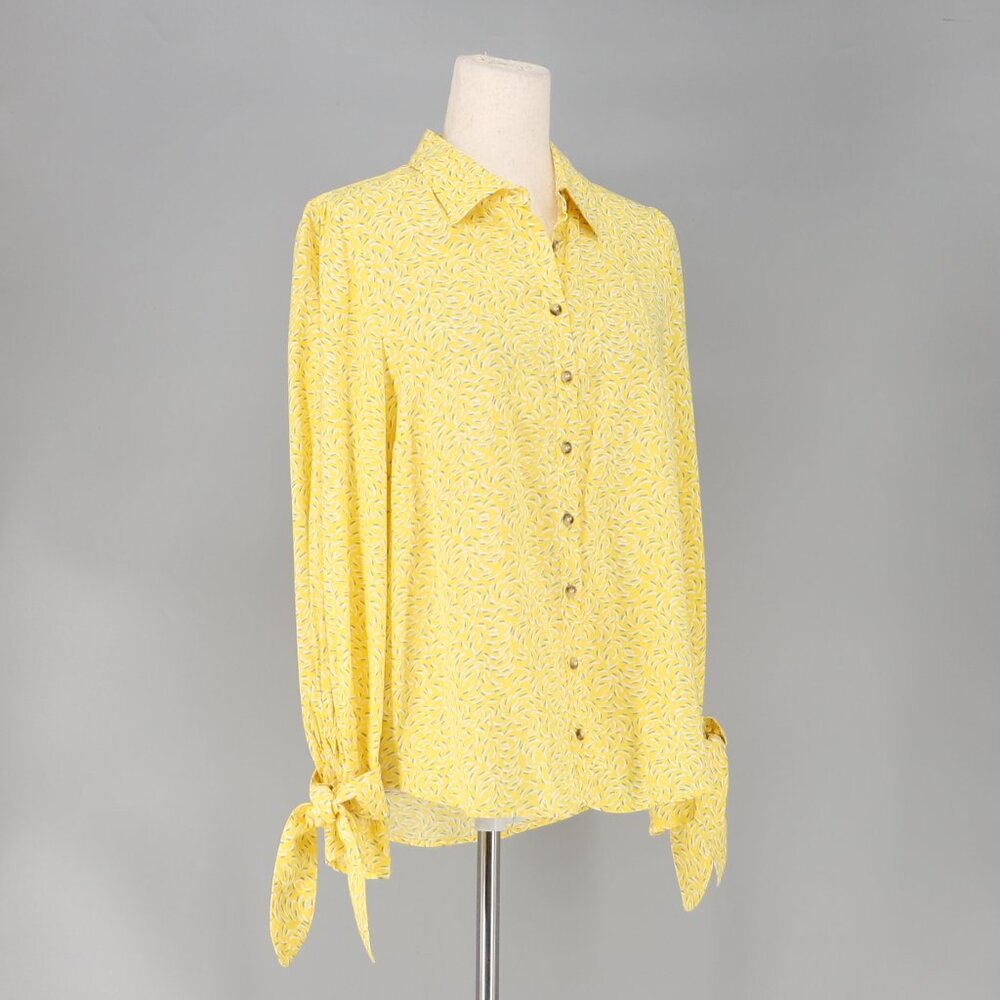 MAEVE ANTHROPOLOGIE Blithe Button Down Blouse Tie… - image 2